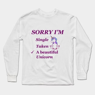 Beautiful unicorn Long Sleeve T-Shirt